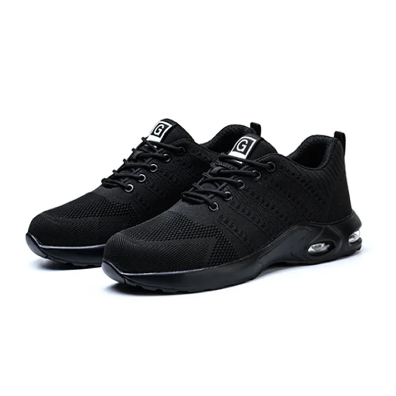 Hot Safety Work Shoes for Men & Women - Steel Toe Anti-Puncture Breathable Sneakers with Air Cushion Comfort Gift
