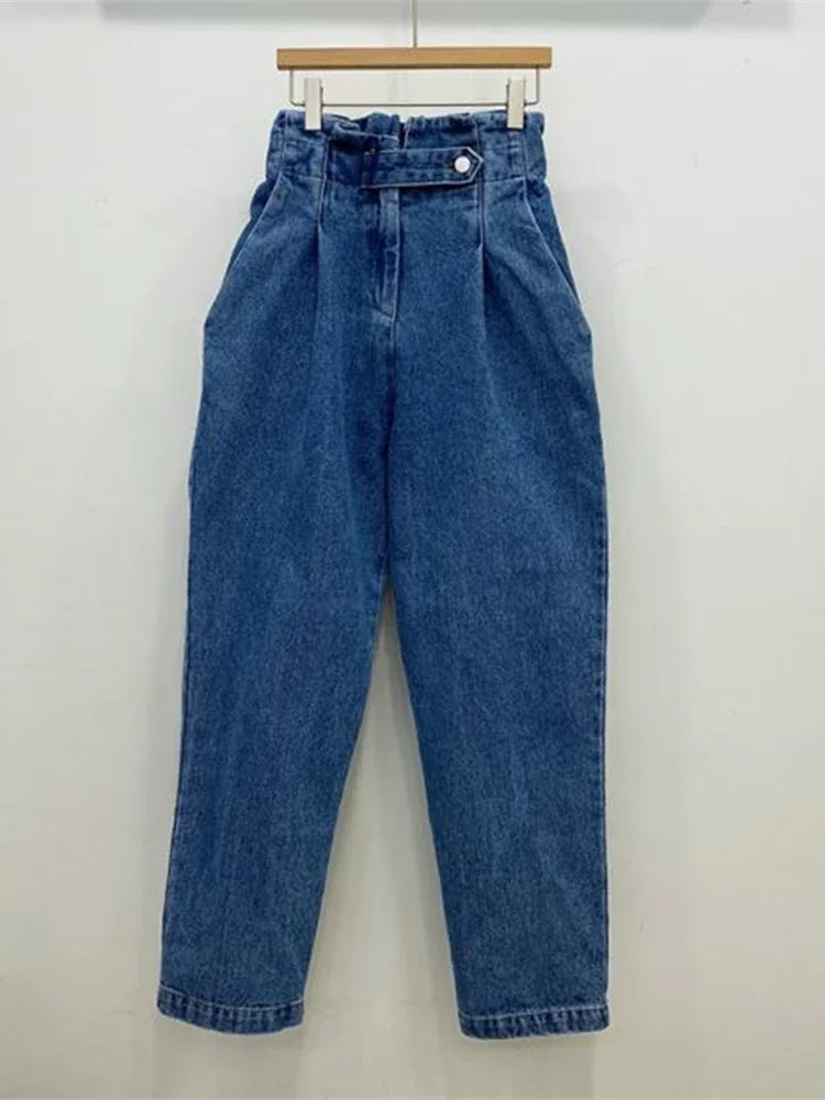 Women's Jeans High Waist Denim Wide Leg Pants