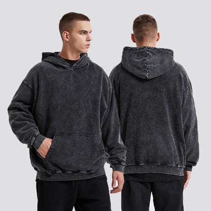World Tour Hoodies Vintage Washed Men's Sweatshirts Cotton Hip Hop Streetwear Hooded Pullover Loose Y2K Tops
