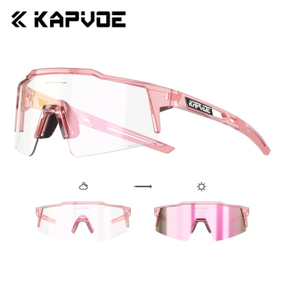 Photochromic Cycling Sunglasses for Men Women Bike Glasses Riding Driving UV400 Mountain Bicycle Goggles Eyewear Sports