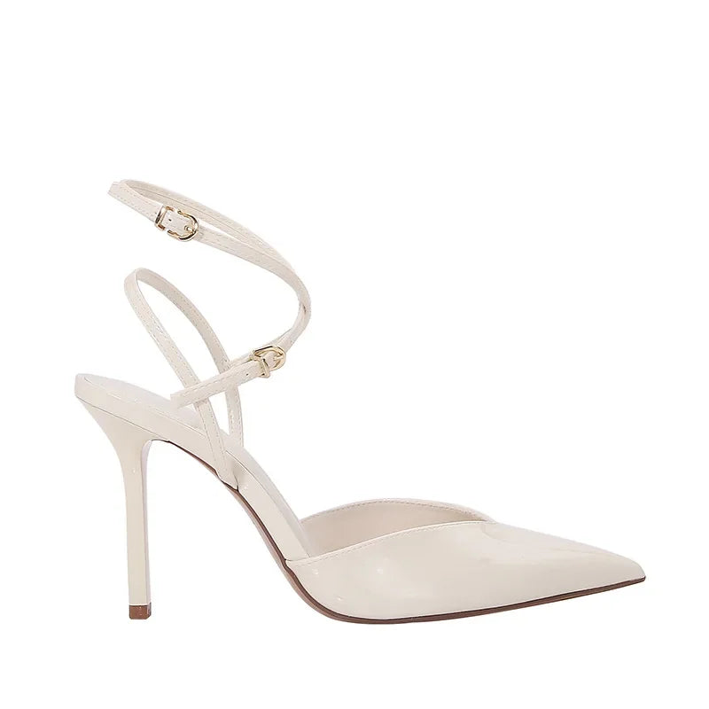 2026 Summer Women Sandals Pointed Toe Thin Heels Office Elegant Shoes Ladies Fashion Sandalias De Mujer