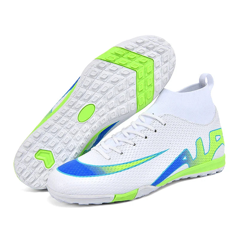 Men Professional Soccer Cleats FG/TF Football Boots Non Slip Breathable Training Shoes Outdoor Match Sneakers Grass Turf Sports