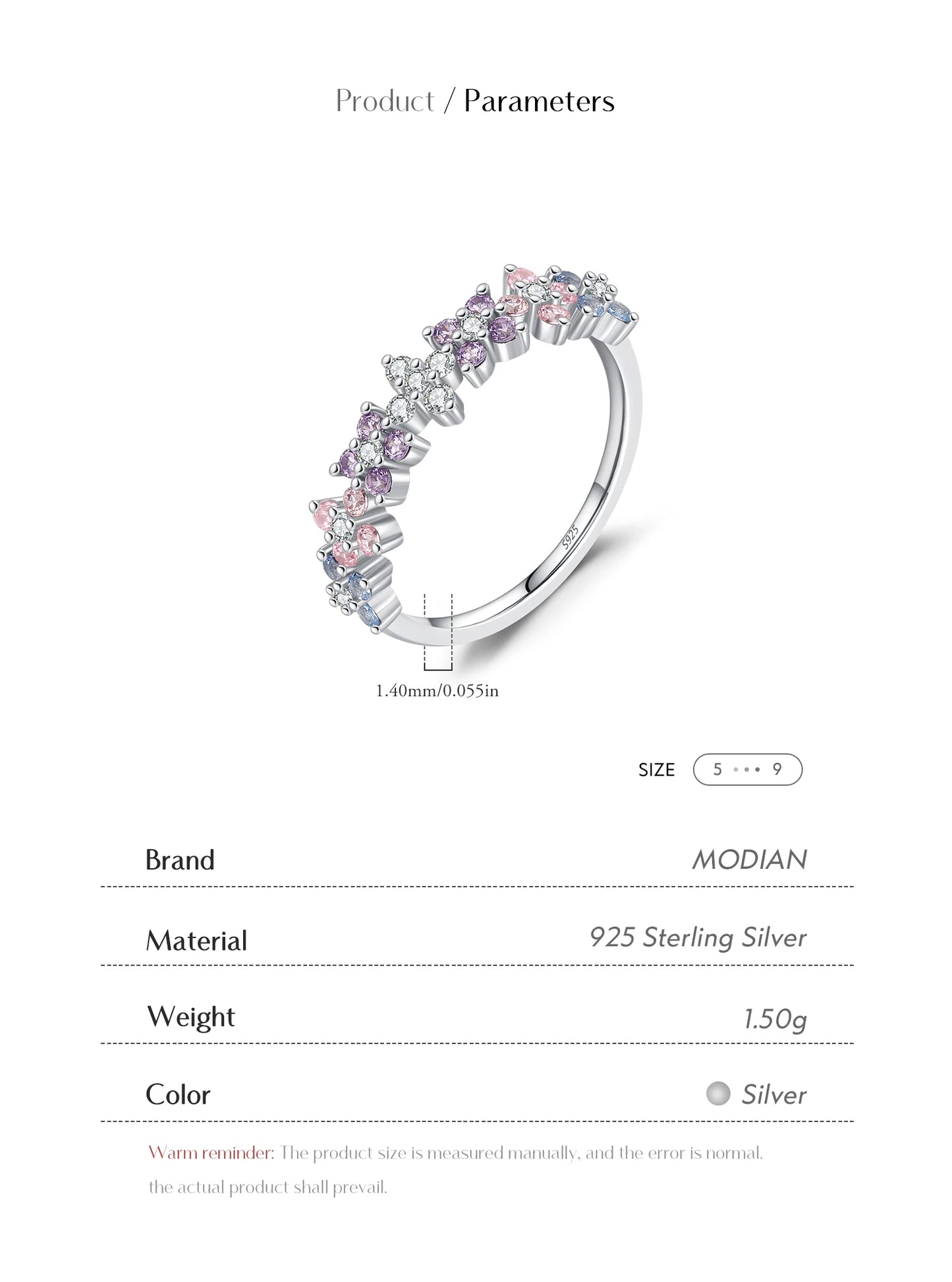 925 Sterling Silver Lucky Four-Leaf Clover Zirconia Eternity Band Rings For Women Fine Wedding Jewelry Accessories