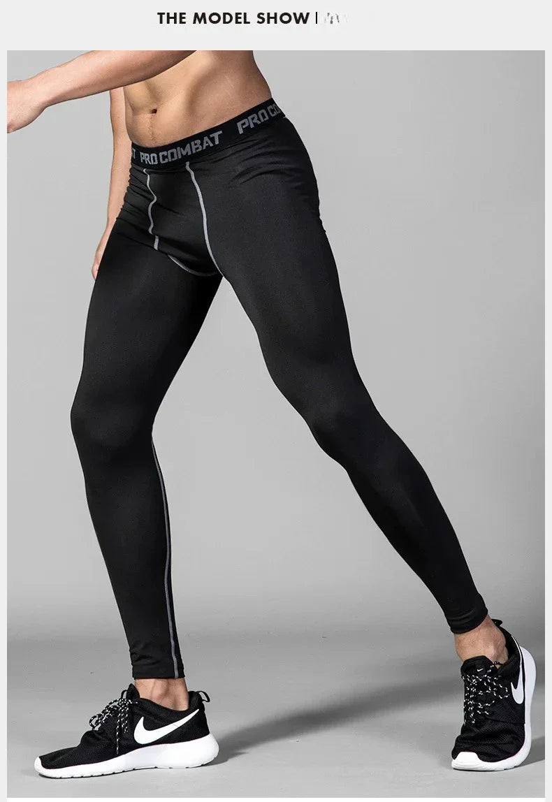 Mens Warm Compression Leggings 1-2 Pcs Sport Training Pants Dry Fit Running Tights Fitness Basketball Jogging Fleece Trousers