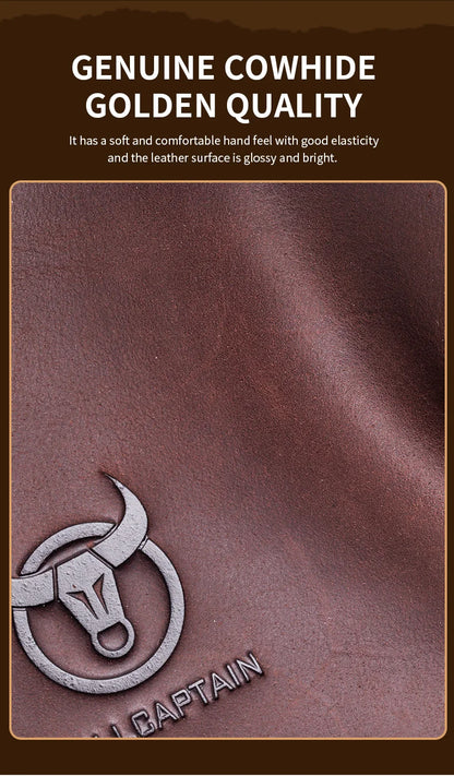 Crazy Horse Leather Men's Fashion Bag New Large-capacity Single Shoulder Cross-body Bag With Casual Men's Bag