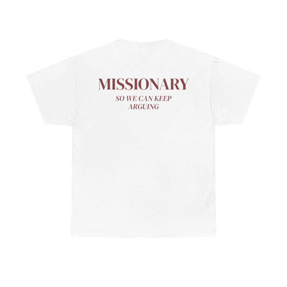 Missionary So We Can Keep Arguing T-shirt Summer Men's Tracksuit Harajuku Casual Sportswear Crew Neck Pullover Short Sleeve Tops