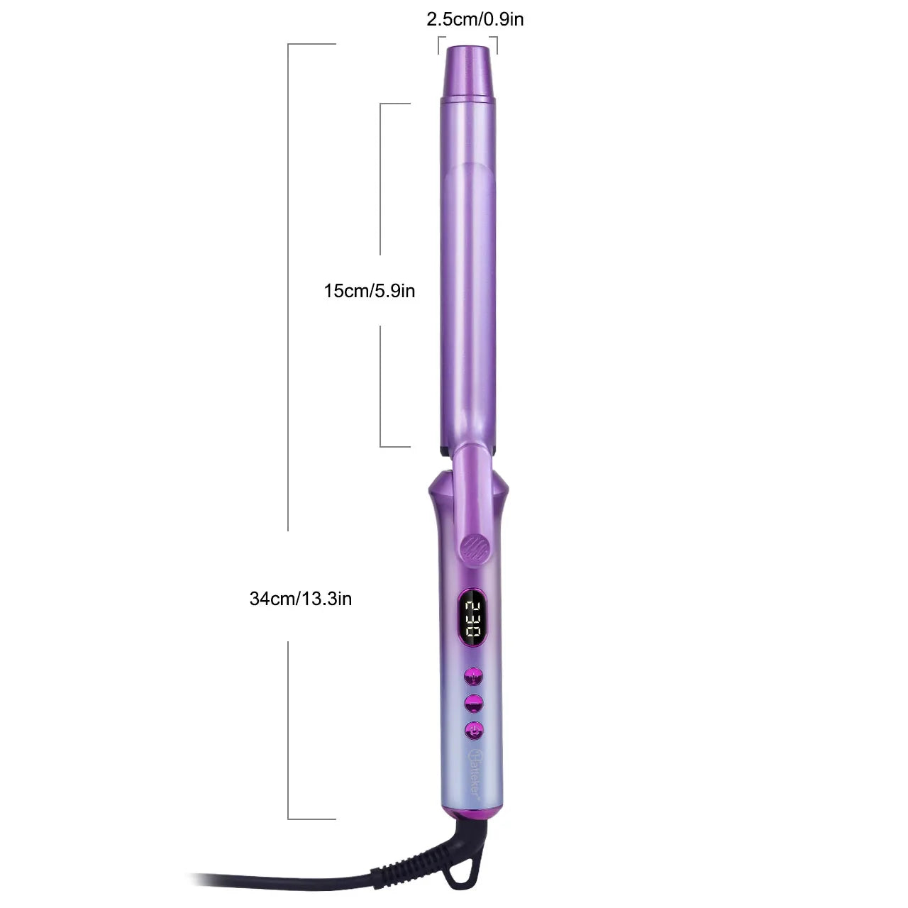 US Hair Curler Large Volume Does Not Hurt The Hair Perm Negative Ion 25mm Bangs Lasting Syling Electric Curling Iron