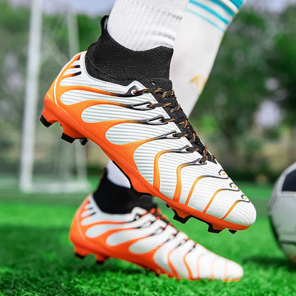 Men's Football Boots TF/FG Adults Soccer Shoes Professional High Quality Soccer Cleats Teenager Anti-slip Outdoor Sports Sneaker