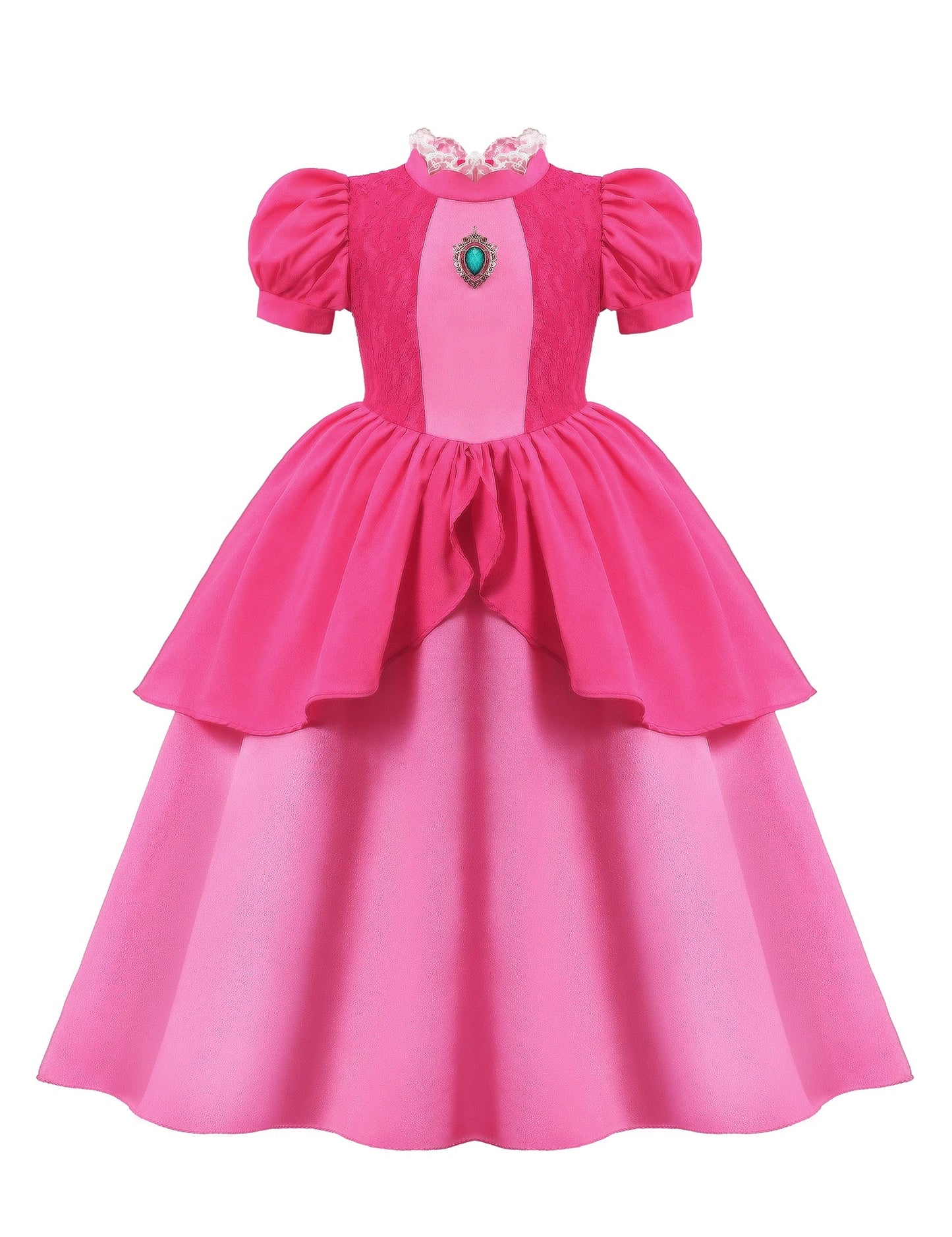 Vestido de Luxo Princesa Branca de Neve com Capa para Meninas Fantasia Infantil Cosplay de Fada Roupa de Carnaval para Crianças Vestido de Halloween