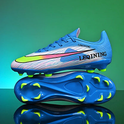 New Men Football Boots Outdoor Non Slip Match Boys Breathable Soccer Shoes Sport Adult Cleats Training Long Spikes Comfortable