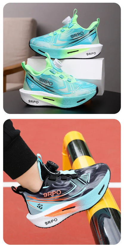 Children‘s Knit Basketball Shoes Non-slip Breathable Sports Training Shoes Outdoor Boys Girls Jogging Sneakers Athletic Shoes