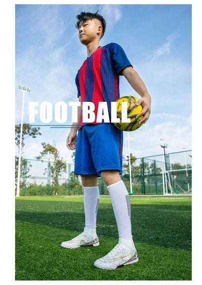 Refreshing Breathable Feet Children's Non-slip Fashion Casual Sports Shoe Youth Soccer Shoes Indoor Outdoor Grass Training Shoes