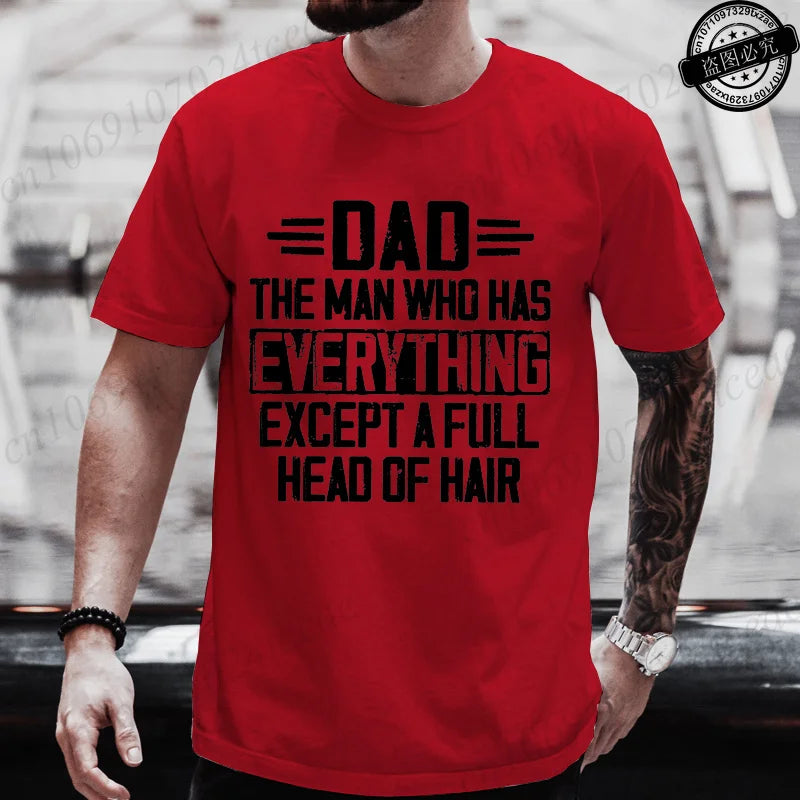 Men Funny Dad T Shirt T-Shirts Clothing Casual Short Sleeve Graphic Printed Tees Fashion Hip Hop Streetwear Father Gift Tops