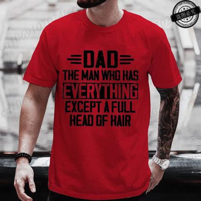 Men Funny Dad T Shirt T-Shirts Clothing Casual Short Sleeve Graphic Printed Tees Fashion Hip Hop Streetwear Father Gift Tops