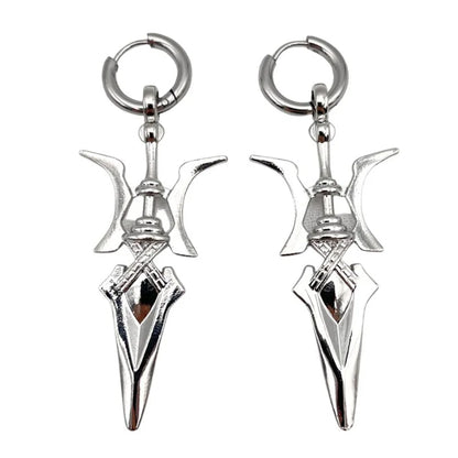 Necklace Halberd Pendant Necklaces Halloween Cosplay Jewelry Gifts