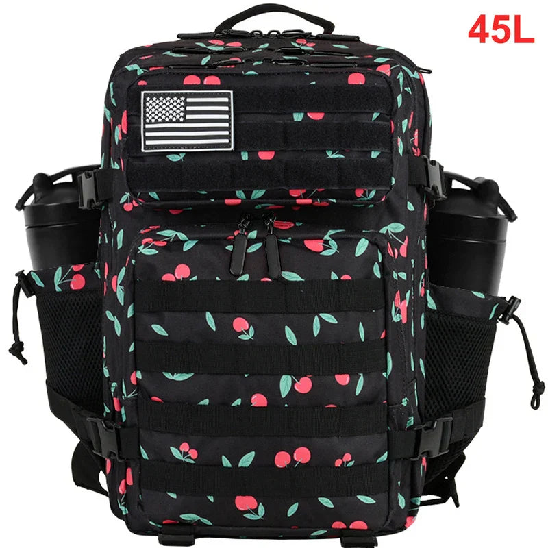 45L Tactical Backpack Men Outdoor Waterproof Sports Travel Gym Hiking Bug Out Bag Military Camping Hunting Survival Rucksack