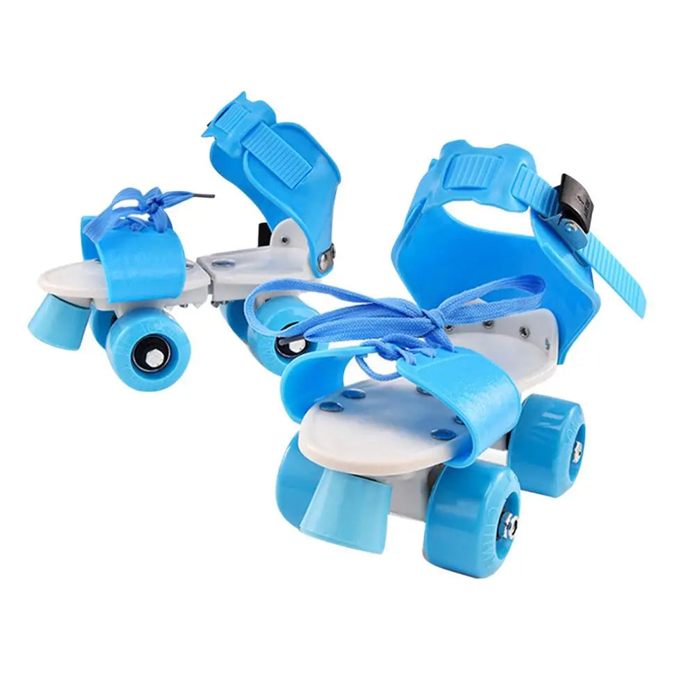 Roller Skates Double Row Beginner Roller Skates For Girls Adjustable Sizes Inline Skates Easy To Wear Simple Design Walking