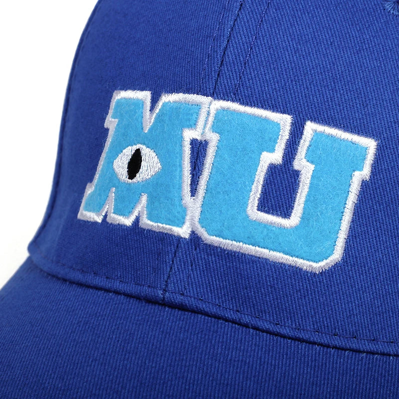 Baseball Caps Men Women Cotton Monsters University MU Embroidery Big Eye Cap Unisex Sun Hats Snapback Trucker Hats Gorras