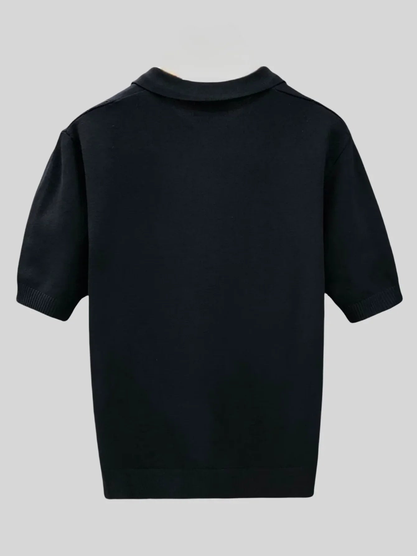 Wholesale Men Summer T-shirt Thin Knitted Ice Silk Short Sleeve 2025 New Youth Luxury Style Lapel Short-sleeved POLO Shir