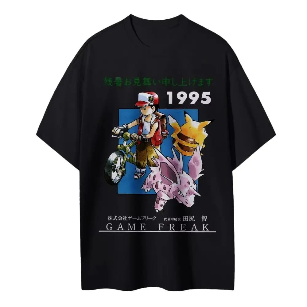 Anime Graphic T Shirt Man Women Casual Cotton Short Sleeve Tee Top Y2k Streetwear Print Clothing