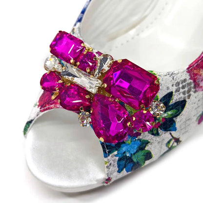Italian Sandals and Bags Matching Set Women Heel Party for Gold Colour Wedding Bigger Size Thick Heel Shoes