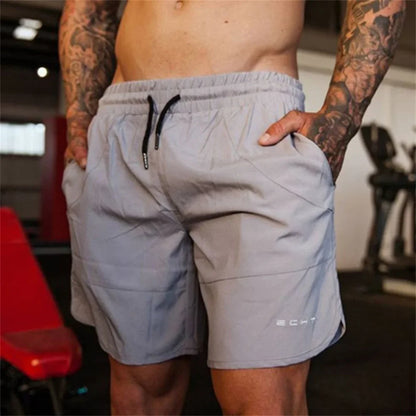 Men Gym Fitness Loose Shorts Bodybuilding Joggers Summer Quick-dry