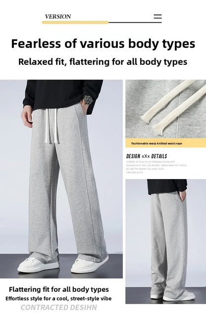 Men's Outdoor Running Fitness Sports Leisure Straight Leg Pants Are Comfortable Fashionable Versatile Suitable for All Seasons