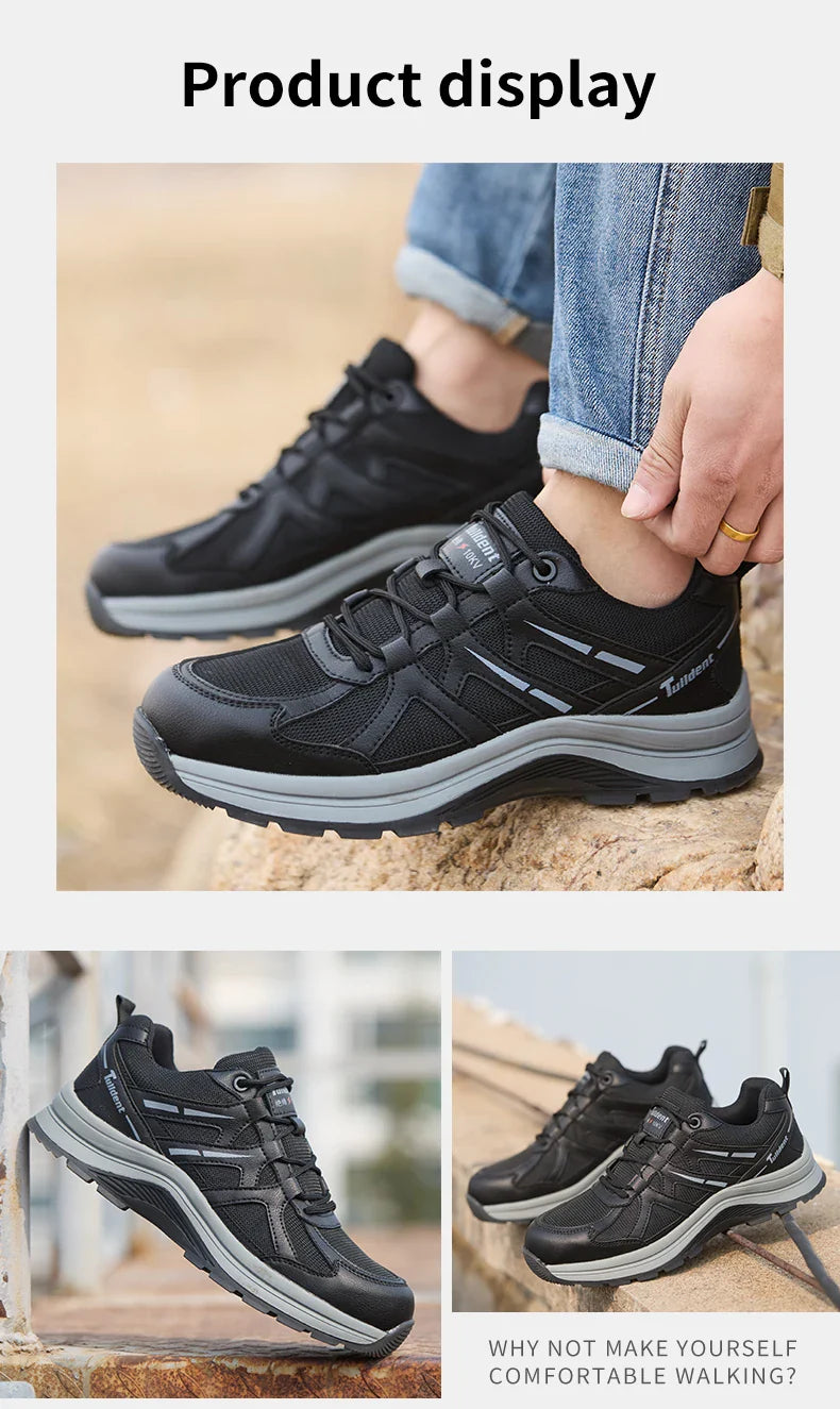 Safety shoes, anti-smashing and anti-puncture work shoes, insulated shoes, men's protective boots, men's shoes
