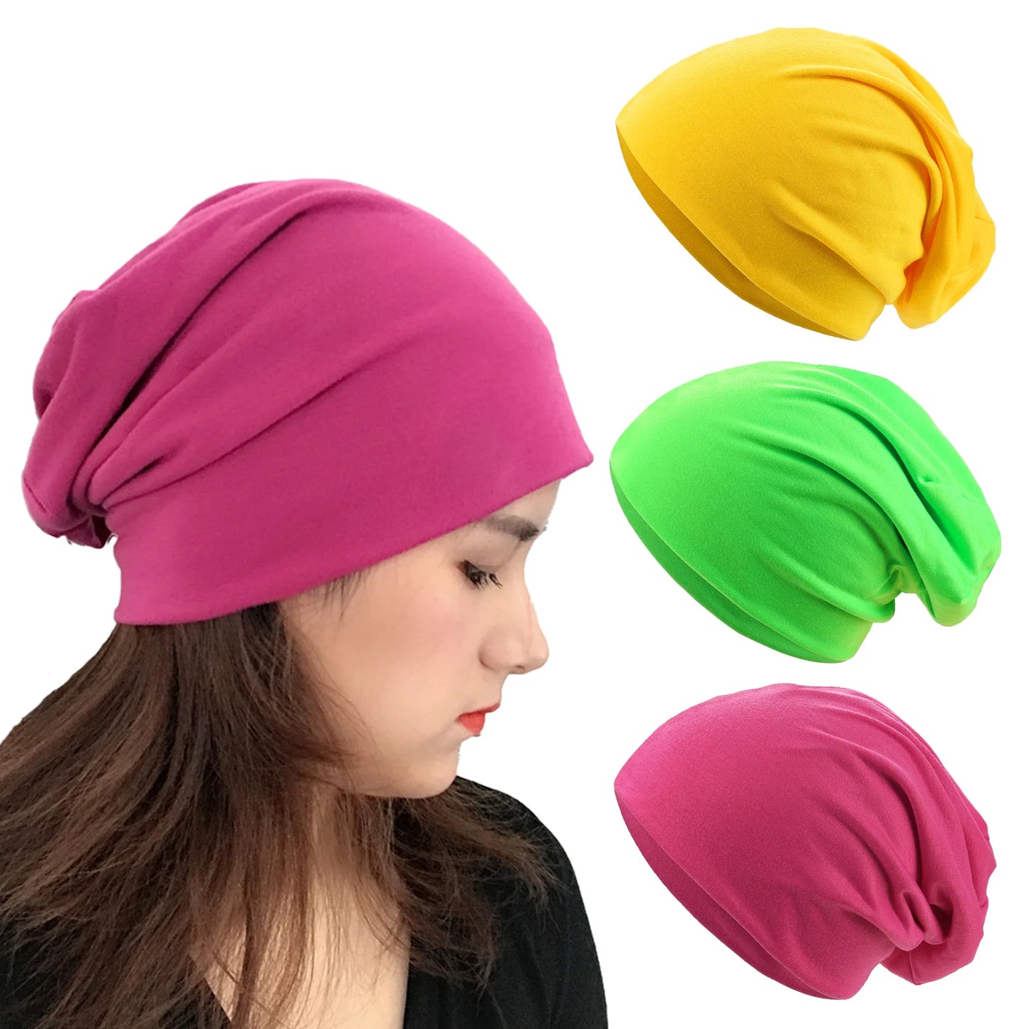 Slouchy Beanie Hip-Hop Soft Lightweight Running Beanie Adult Dwarf Hats