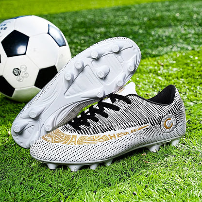 Large Size FG/TF High Quality Mens Soccer Shoes Non-Slip Turf Soccer Cleats for Kids Training Football Boots Chuteira Campo 48