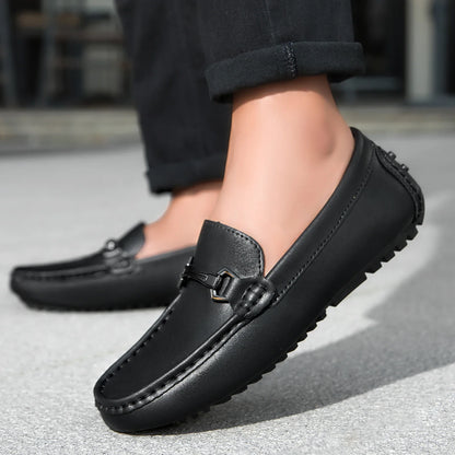 Genuine Leather Men Casual Shoes Luxury Brand Mens Loafers Moccasins Breathable Slip on Italian Driving Shoes Chaussure Homme