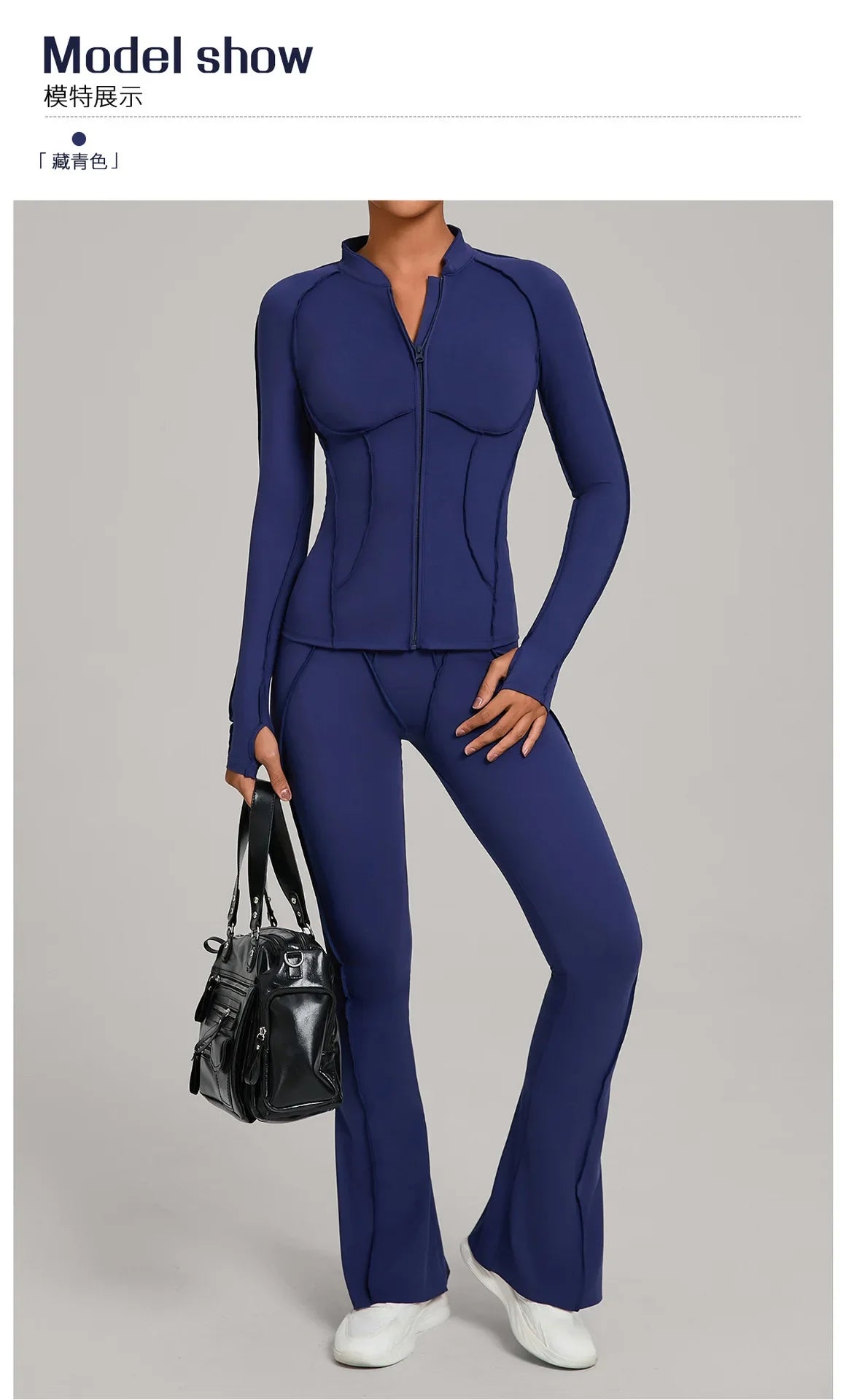 Gym Casual Yoga Set for Women Outdoor Running Fitness Outfit Autumn Winter Tight Sports Three-Piece Set Zipper Coat+bras+pants