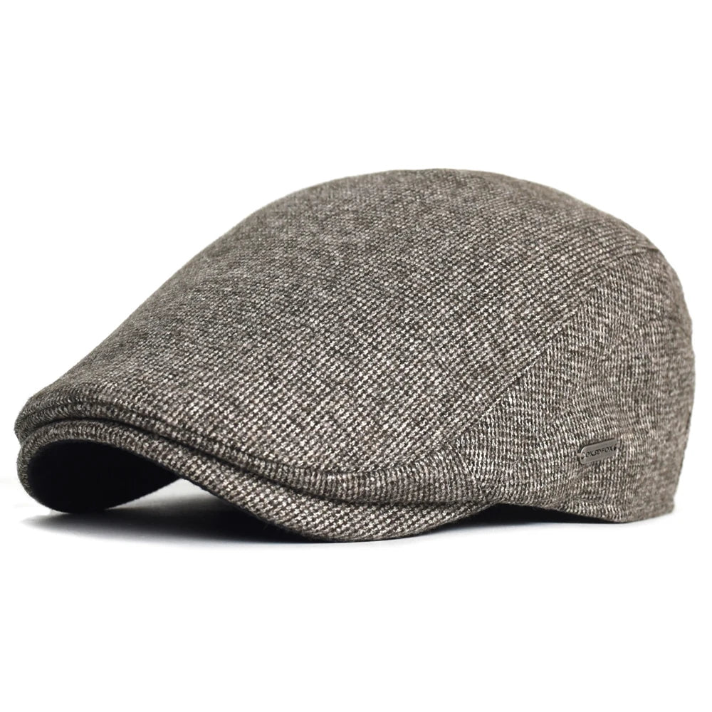 Autumn Winter Thick Warm Newsboy Caps Men Women Soft Beret Hat Casual Fashion Detective Hats Retro Driver Flat Caps