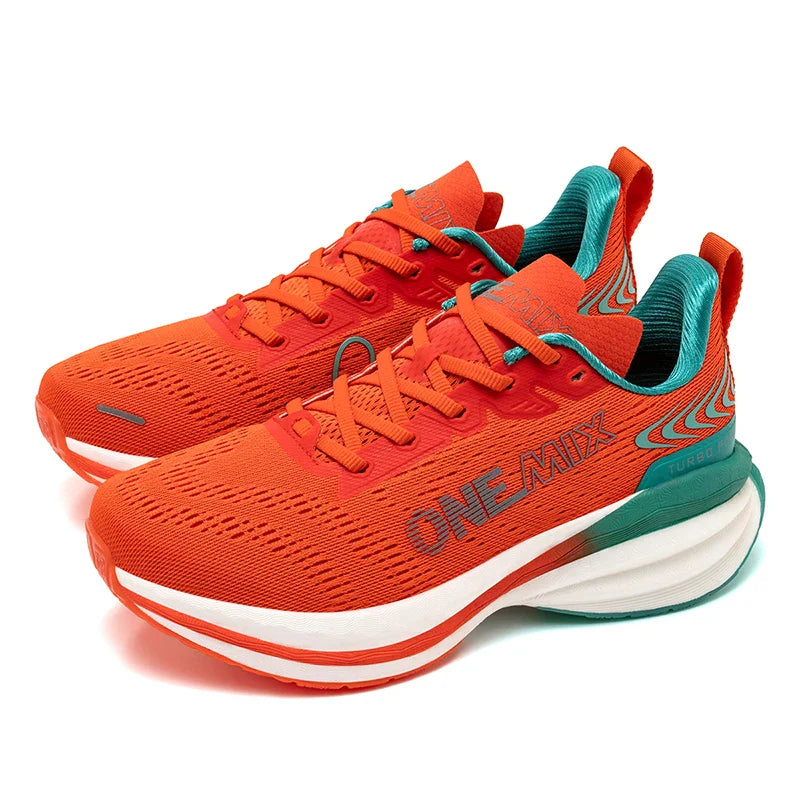 Tênis de Corrida Masculino ONEMIX com Amortecimento de Ar, Tênis Esportivo Respirável de Malha para Uso Externo, Aumento de Altura, Calçado de Caminhada, Tamanhos EU 35-47