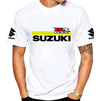 Summer new product - GSX-R, specially designed for cyclists and racing enthusiasts. A men's 100% cotton classic T-shirt.
