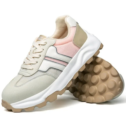 New Women's Safety Shoes with Anti Smashing and Anti Piercing Lightweight Soft Sole and Steel Toe Caps for Work Shoes