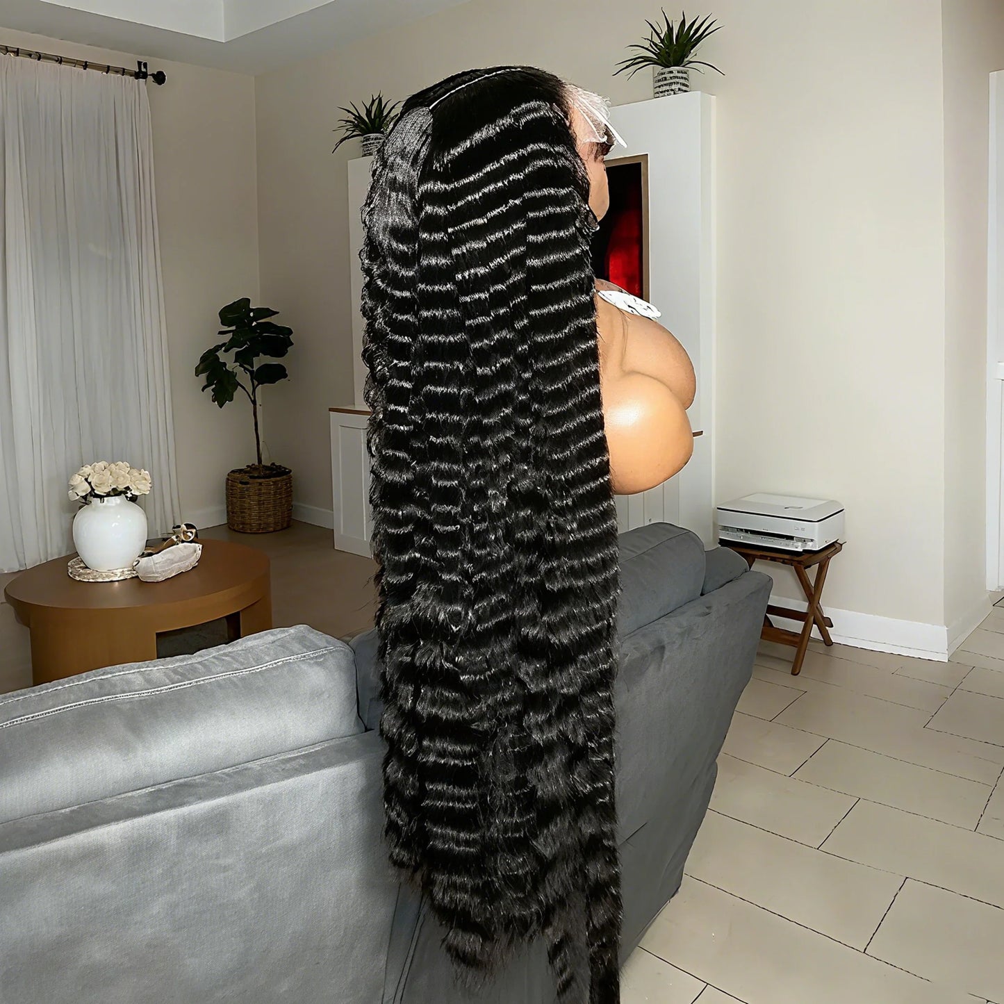 30 34 Inches Deep Wave 13x6 HD Lace Front Human Hair Wigs Pre Plucked 5x5 Glueless Curly Lace Frontal Wigs Human Hair 250Density