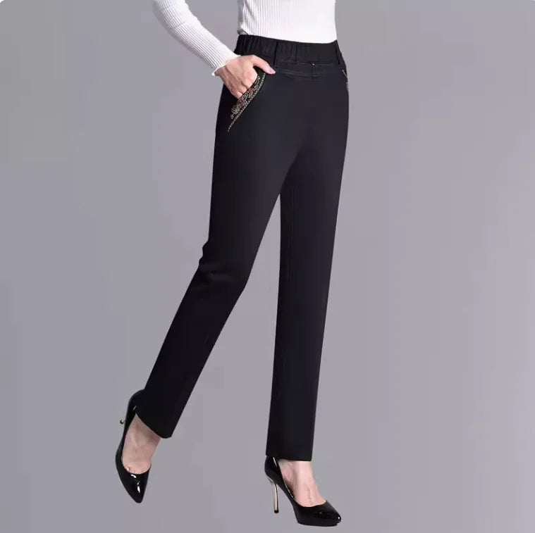 Elastic Jeans Summer Thin Large Loose Straight Denim Pants