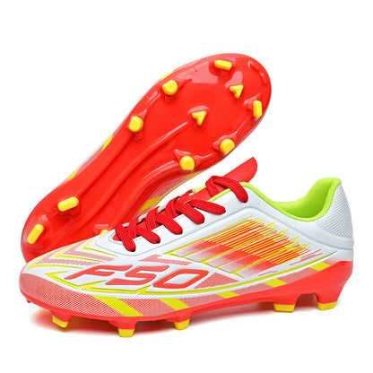New durable and breathable football shoes with FG/AG studs suitable for all seasons of training and competition