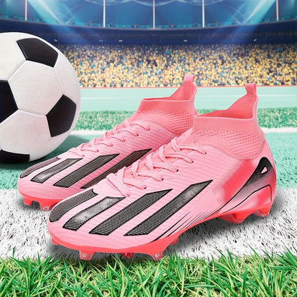 New Men Football Boots Cleats Boys Ultralight Sport Soccer Shoes Adult Professional Non-Slip Comfortable Training Match Grass