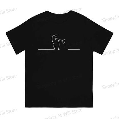 men's and women's casual T-shirts La Linea The Line Osvaldo Cavandoli TV Round neck short sleeved T-shirt Street Clothing S-6XL