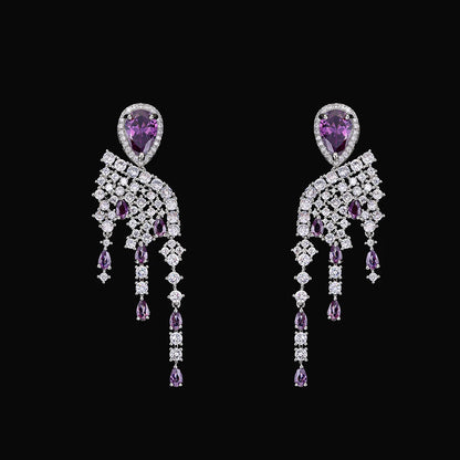 2024 New 4-piece Bridal Wedding Jewelry Set, Cubic Zirconia, Luxury Women's Jewelry, Women's Wedding Party Accessories