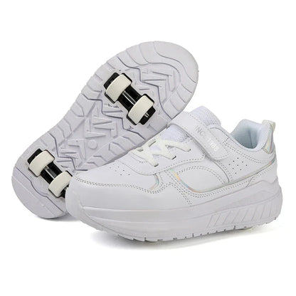 Roller Skate Shoes Kids Autumn 2024 Children Fashion Casual Sports Toy Birthday Gift Games Boys 4 Wheels Sneakers Girls