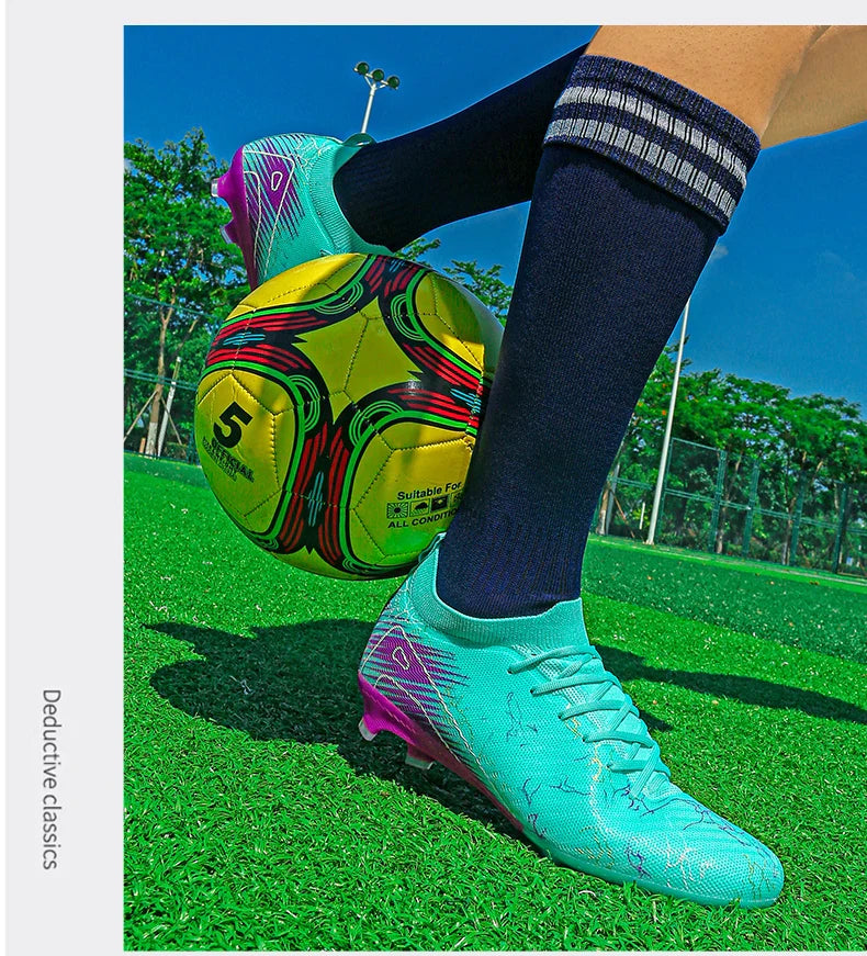 New Men's Football Boots Cleats Non-Slip Sneakers Training Soccer Shoes Top Quality FG Wholesale Drop Shipping Unisex Adult