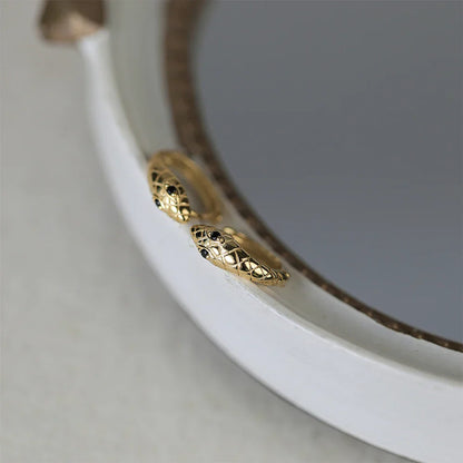 925 Sterling Silver Ear Buckle Snake Twisted Round Circle Microinlaid Zirconia Hoop Earrings For Women Pendientes Aro Rojos