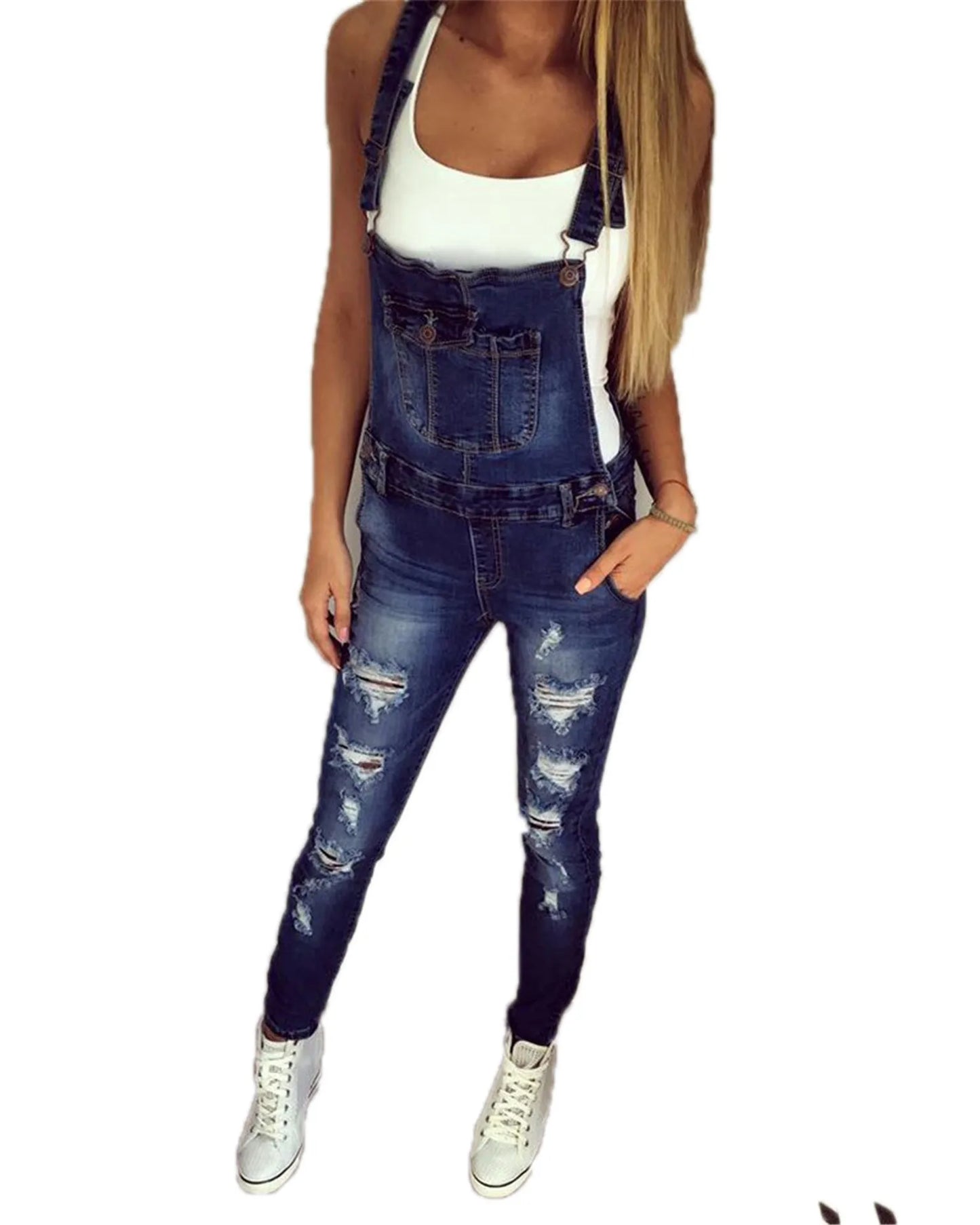 Ripped Jeans Denim Ankle Length Pencil Pants