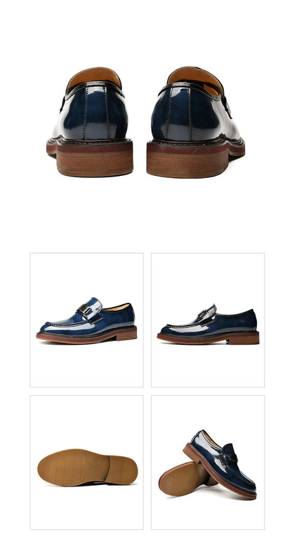 Leather Men Formal Shoes Luxury Brand 2025 Men's Loafers Dress Moccasins Breathable Slip on Brown Driving Shoes Plus Size 37-45
