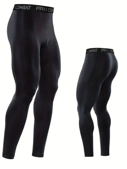Men Compression Tight Leggings Running Sports Male Gym Fitness Jogging Pants Quick Dry Trousers Workout Training Yoga Bottoms
