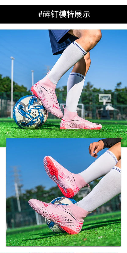 New MenFootball Boots High-quality  Soccer Shoes Professional Outdoor FG/TF Non-Slip Soccer Cleats Training Shoes Ultralight