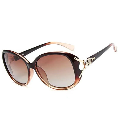 Ladies Fashion New Ladies UV Protection Sunglasses Shade Driving Big Frame Fox Head Sunglasses